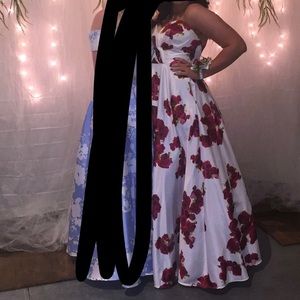 size 9 (corset back) prom dress, $250 obo